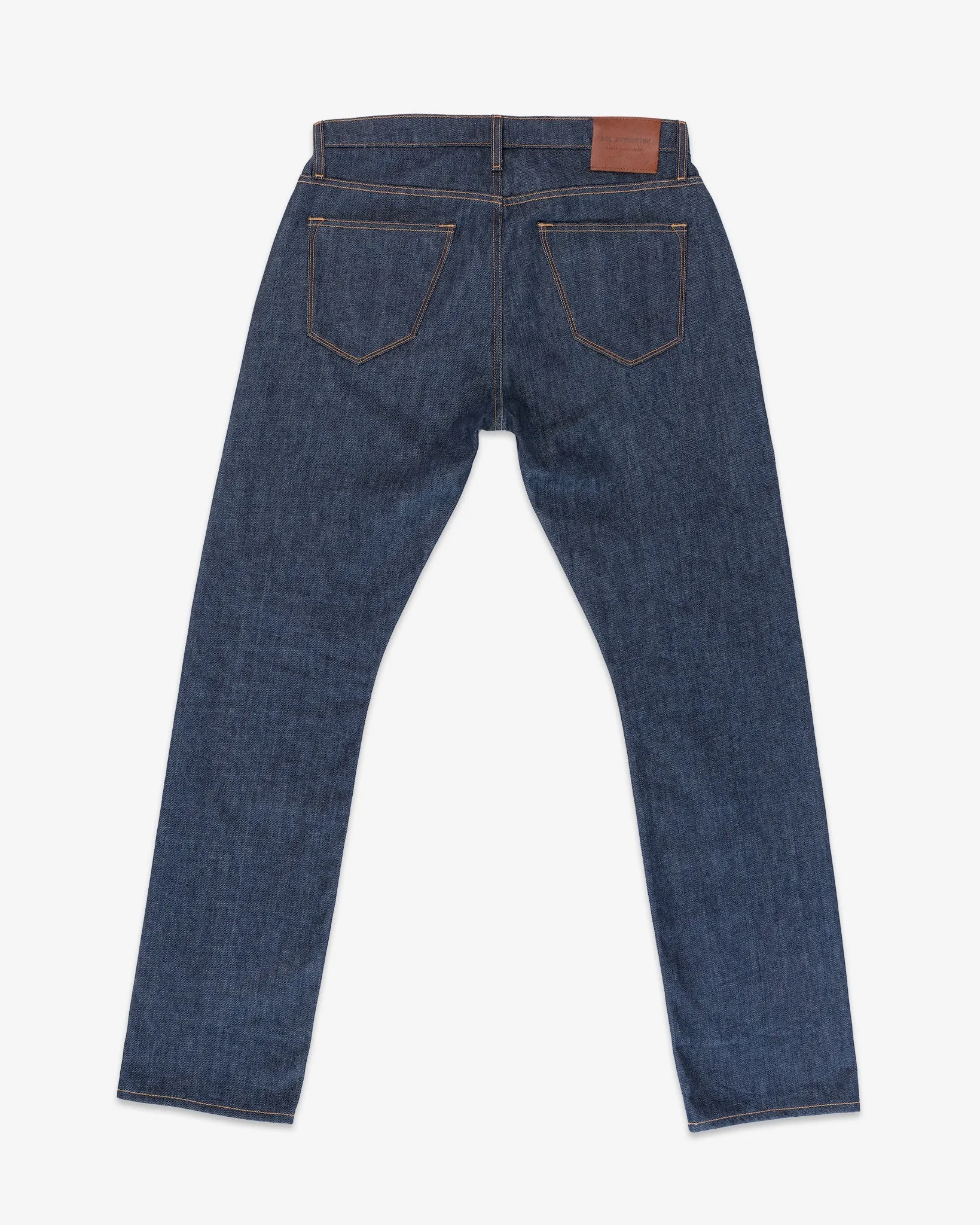 Athletic Straight Selvedge Rigid Denim Jeans | Raw Indigo | Ace Rivington