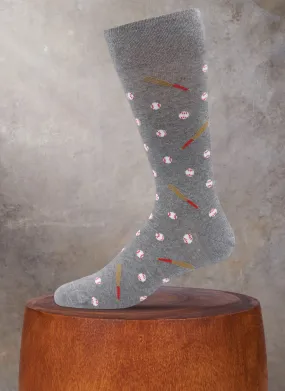 Baseball Sock in Grey