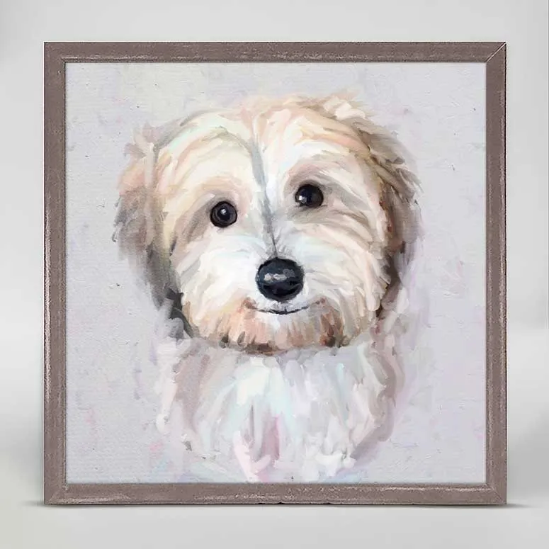 Best Friend - Havanese Mini Framed Canvas