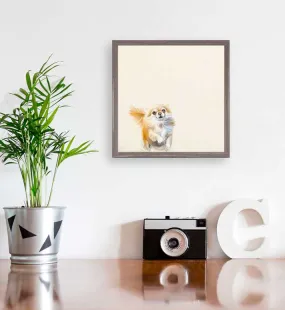 Best Friend - Pomeranian Mini Framed Canvas