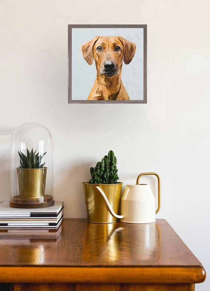 Best Friend - Rhodesian Ridgeback Mini Framed Canvas