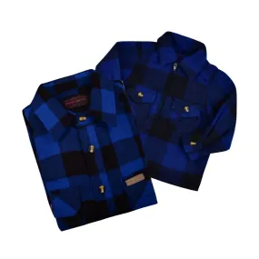 BUFFALO PLAID FLANNEL SHIRT DAD & KID BUNDLE