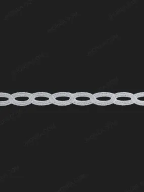 Chain Design White Guipure Lace Trim