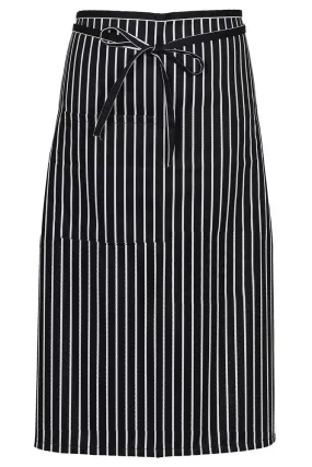 Chalkstripe Bistro Apron (1 Pocket w/ Pencil Divide)