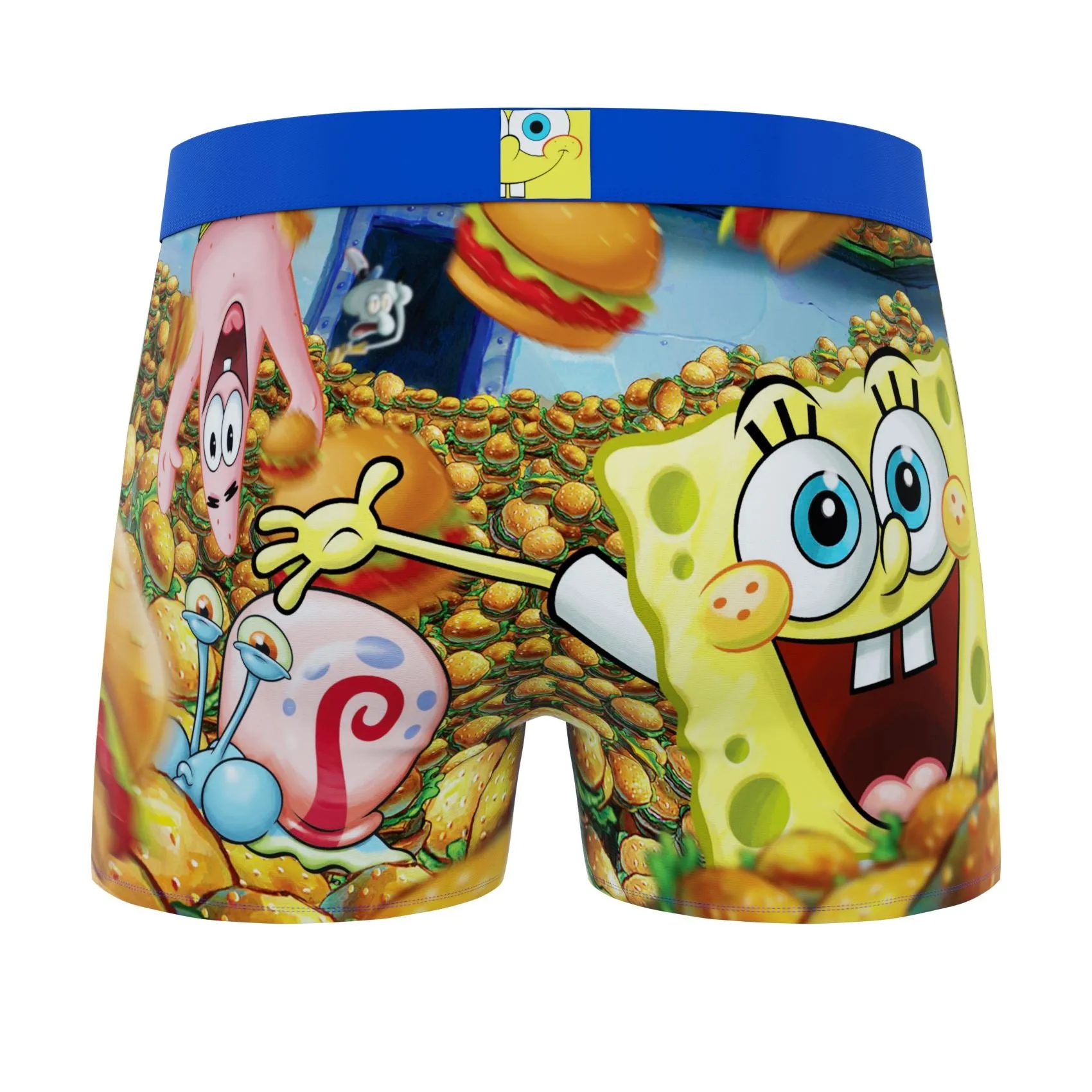 CRAZYBOXER South Park Spongebob FACES   BURGER Men's Boxer Briefs (2 pack)