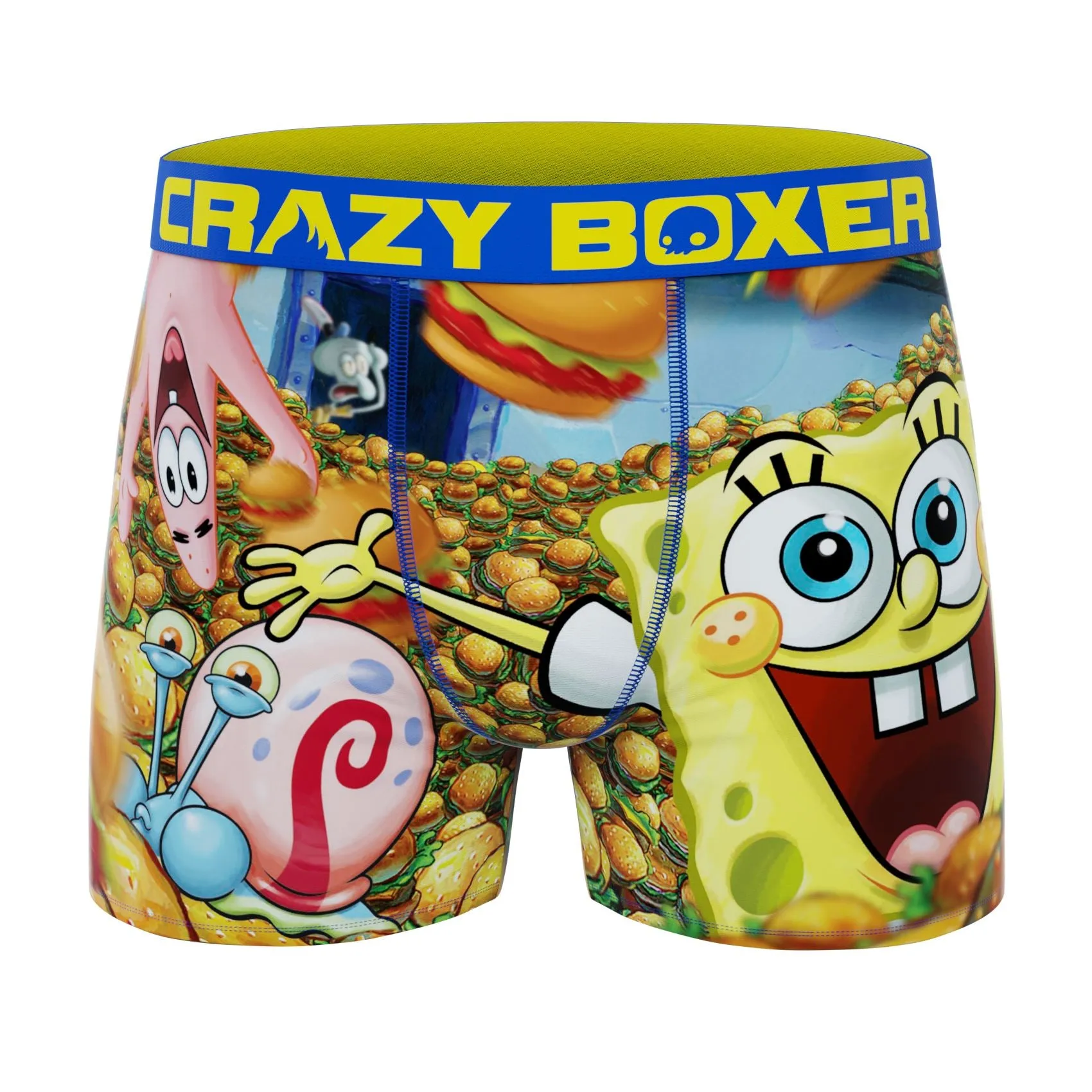 CRAZYBOXER South Park Spongebob FACES   BURGER Men's Boxer Briefs (2 pack)