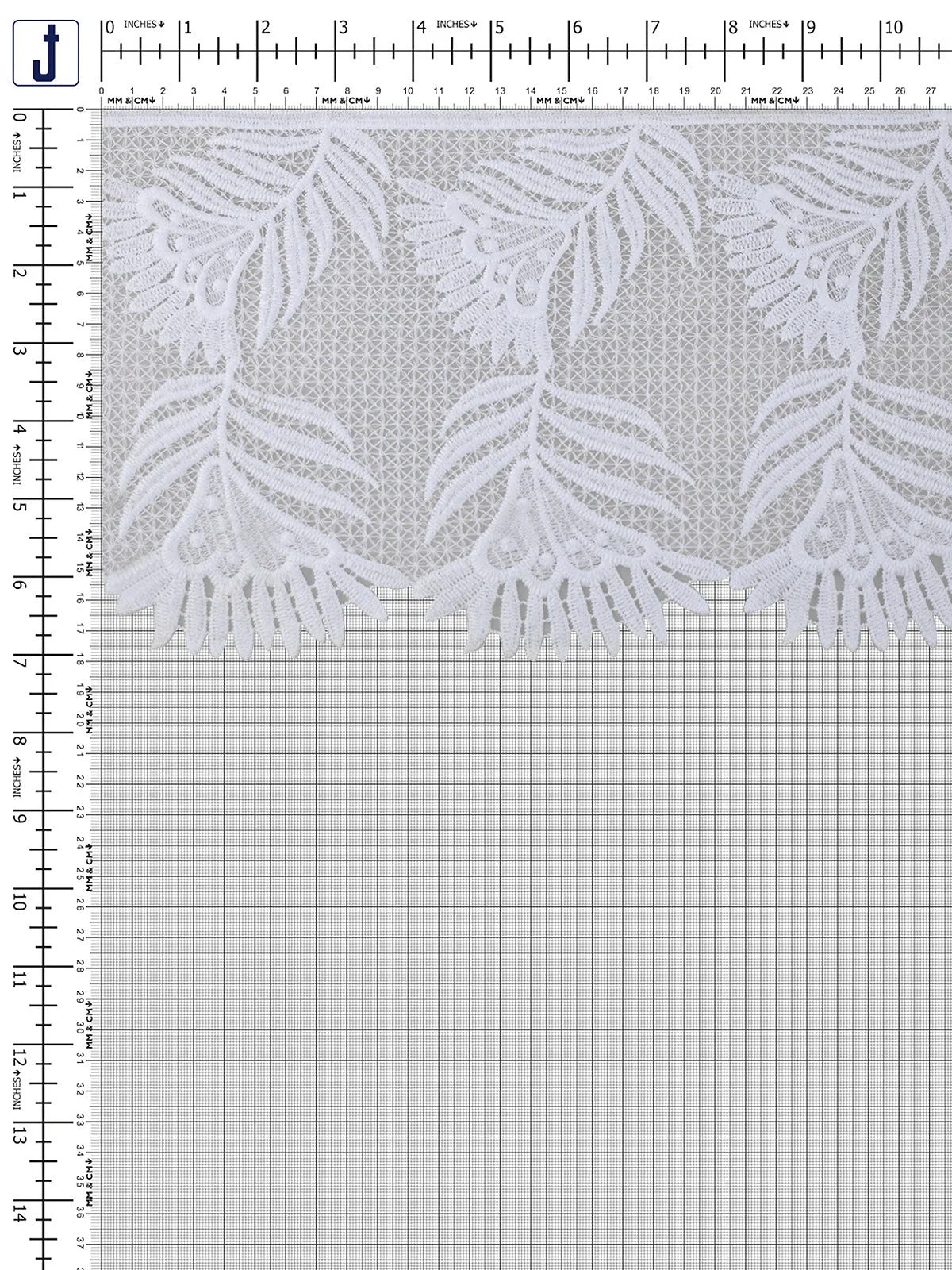 Cutwork Broad White Edging Lace Trim