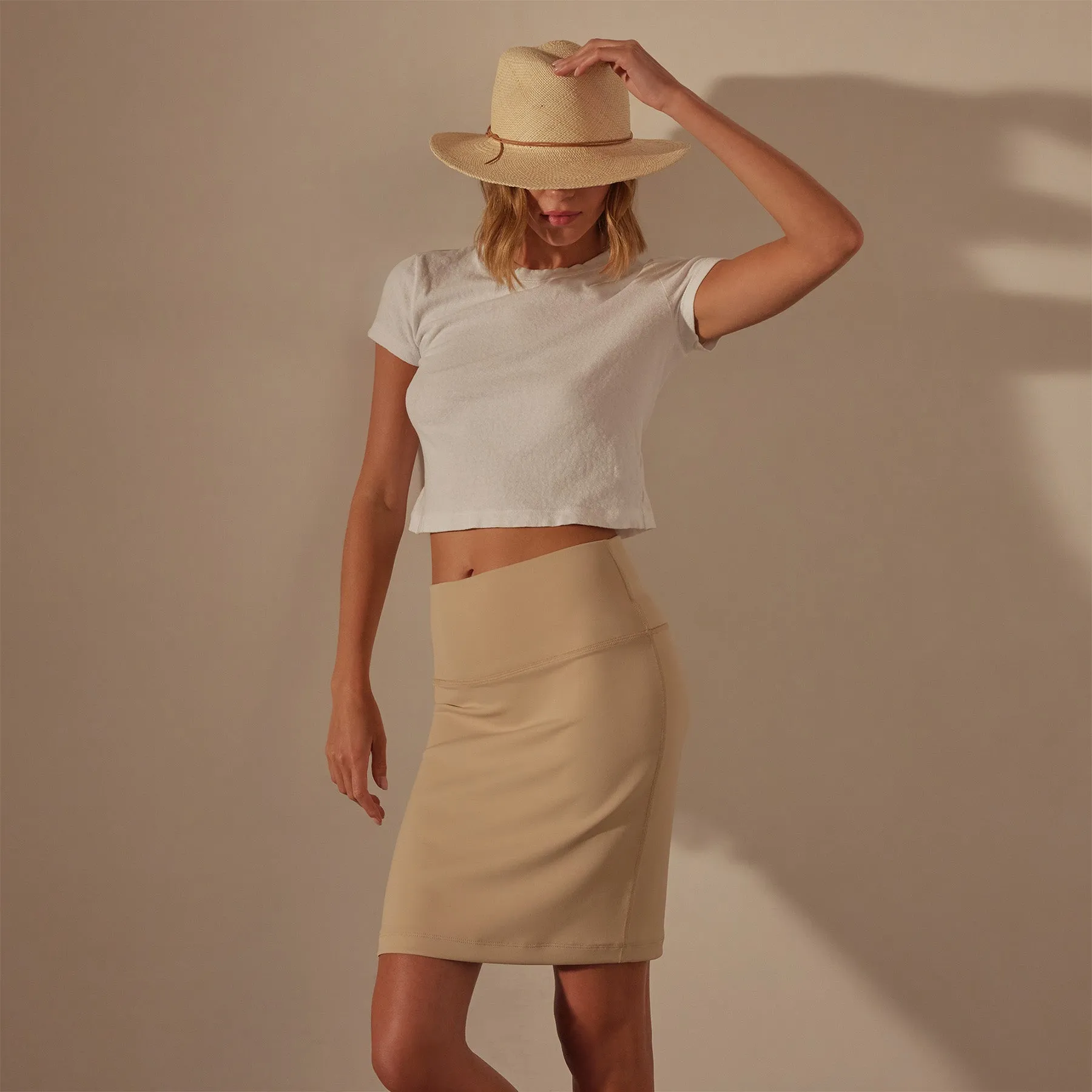 Double Knit Tube Skirt - Sand Dune