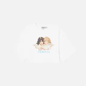 Fiorucci Vintage Angels Cropped Tee - White