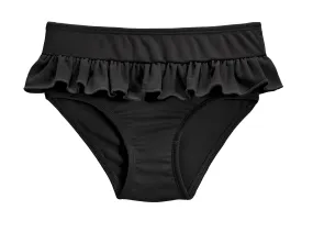 Girls UPF 50  Ruffle Swim Briefs | Black