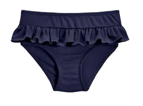 Girls UPF 50  Ruffle Swim Briefs | Navy