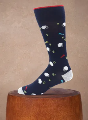 Golf Sock in Navy