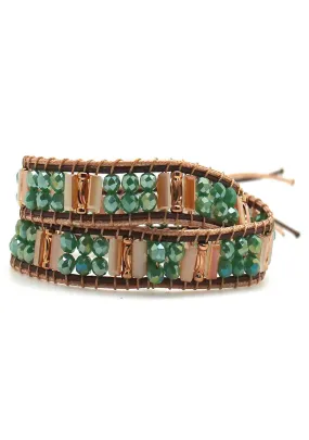 Lexington Beaded Double Wrap Bracelet