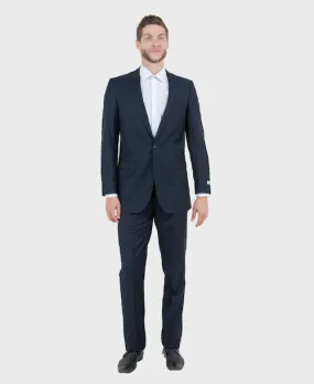 Navy One Button Men's Slim Fit Suit