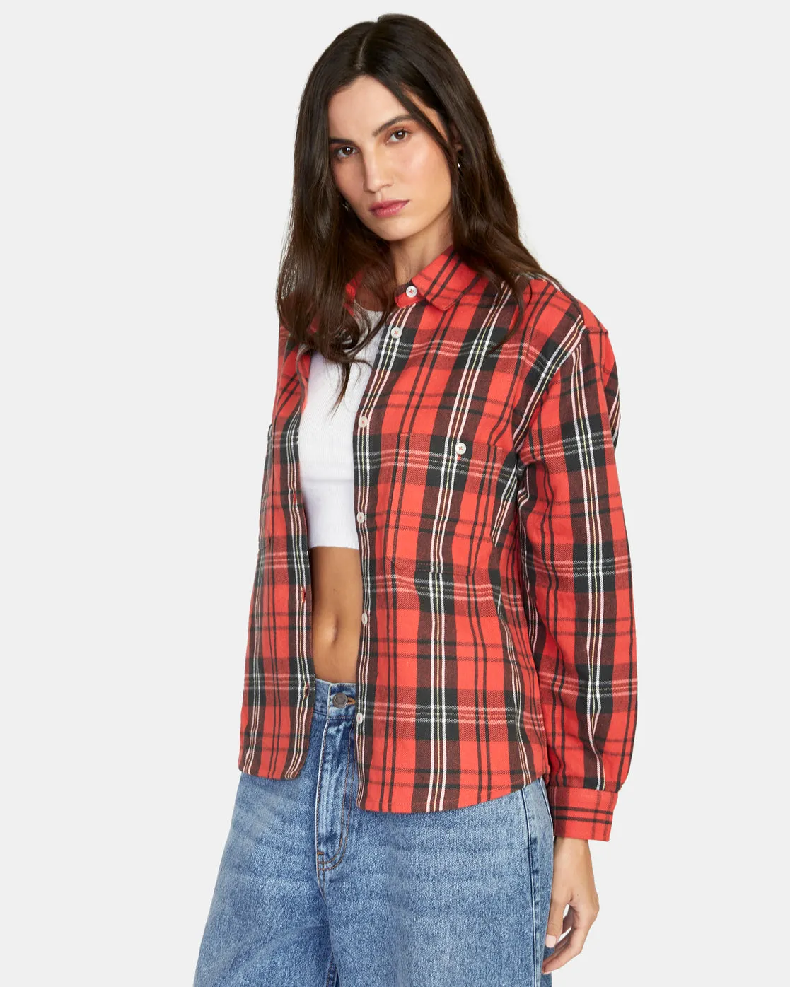 Notorious Long Sleeve Flannel Shirt - Chrysanthemum