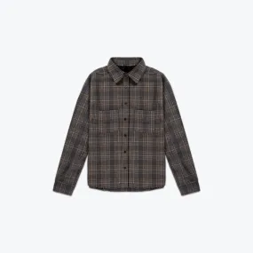 OVERSIZED PREMIUM BRUSHED FLANNEL - ROCK