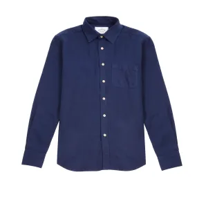 Portuguese Flannel Teca Shirt in Navy