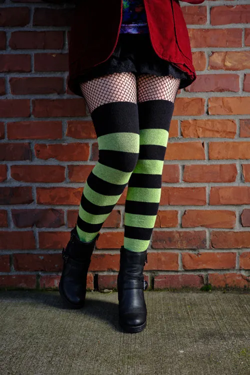 Striped Extraordinary Thigh High Socks