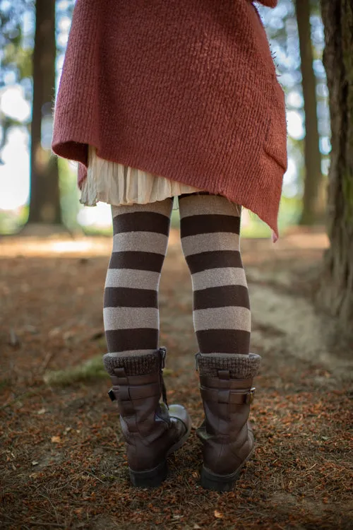 Striped Extraordinary Thigh High Socks