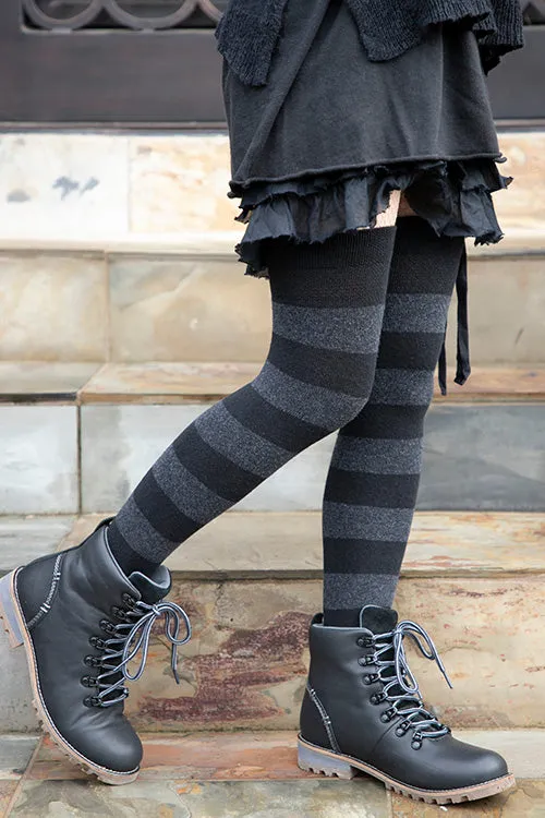 Striped Extraordinary Thigh High Socks