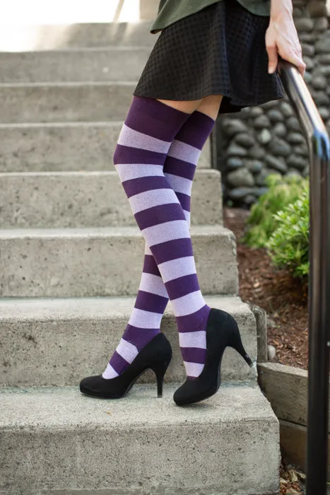 Striped Extraordinary Thigh High Socks