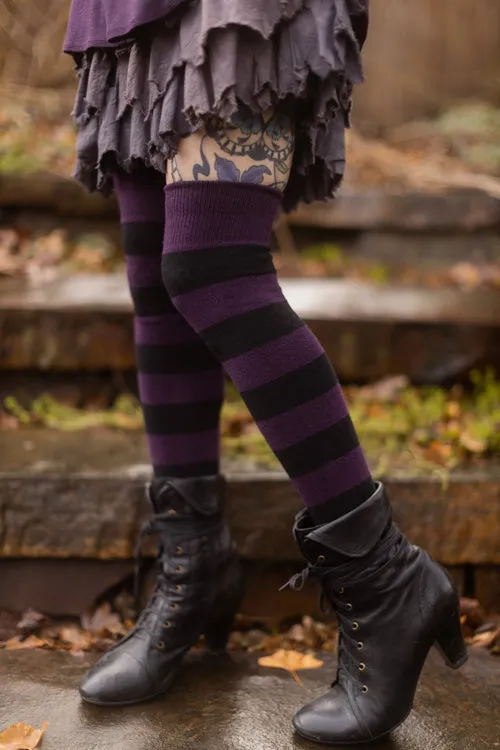 Striped Extraordinary Thigh High Socks