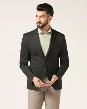 TechPro Formal Green Solid Blazer - Sein