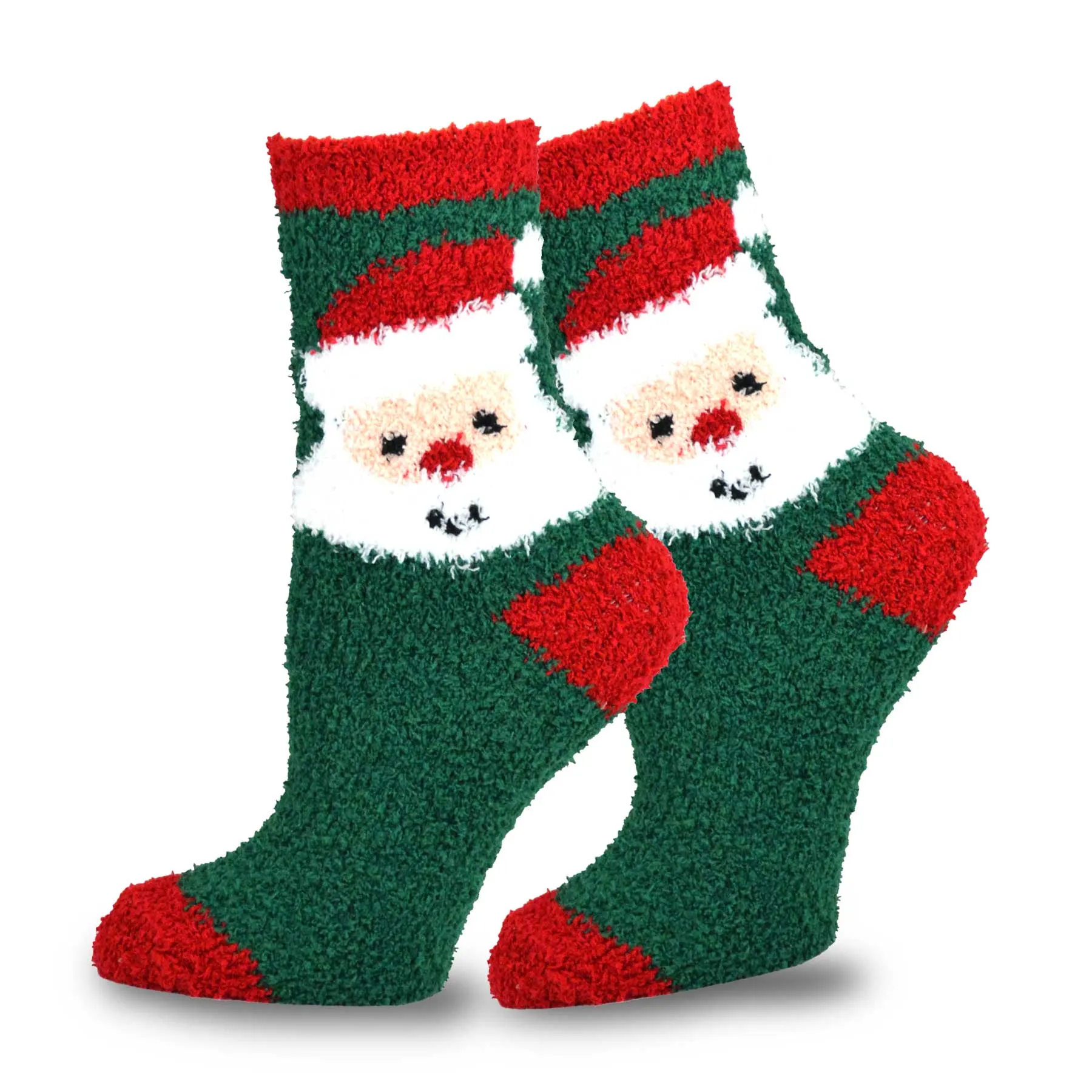 TeeHee Socks Kid's Christmas Polyester Short Crew Gingerbread 3-Pack (70944)