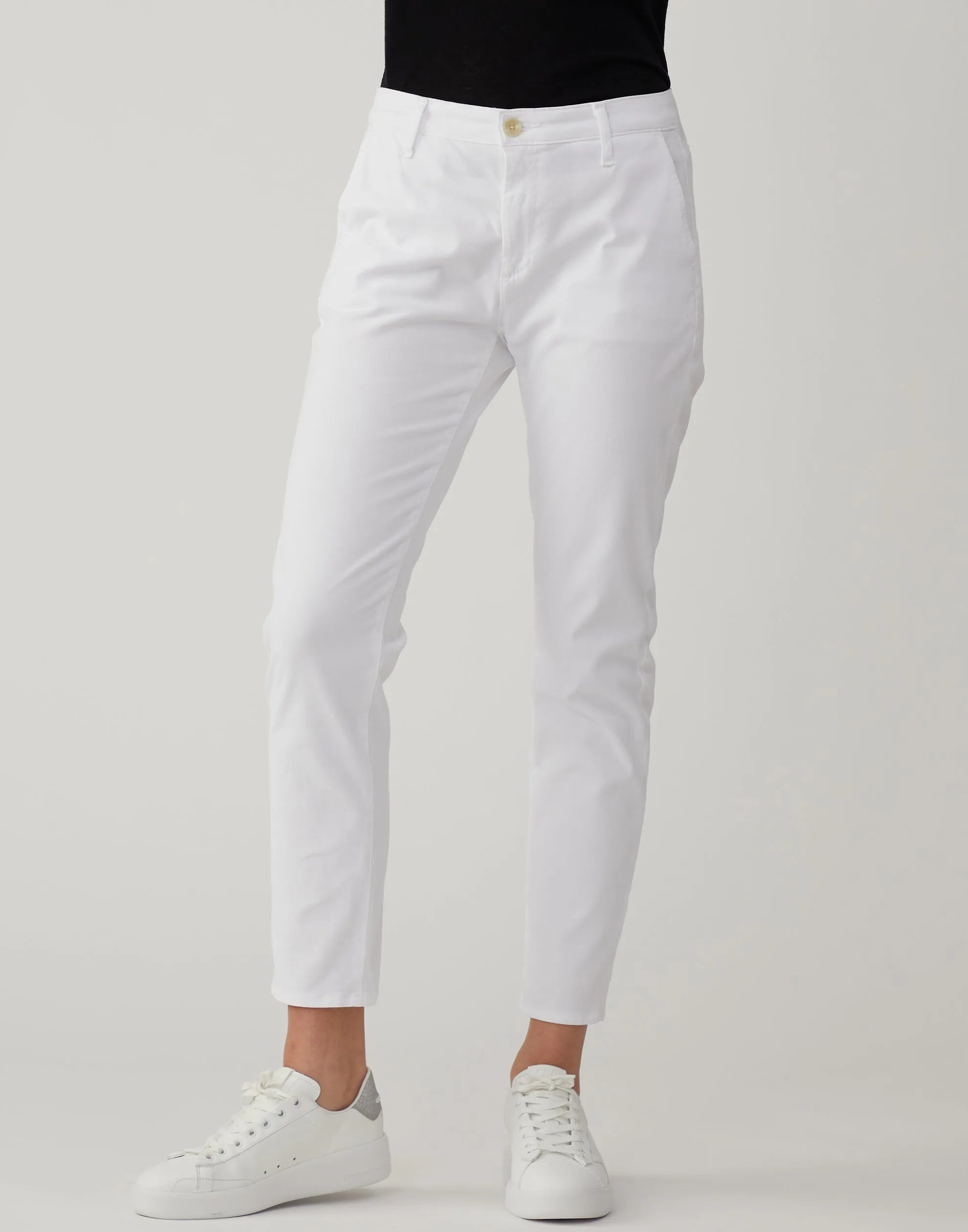 White Caden Tailored Trousers