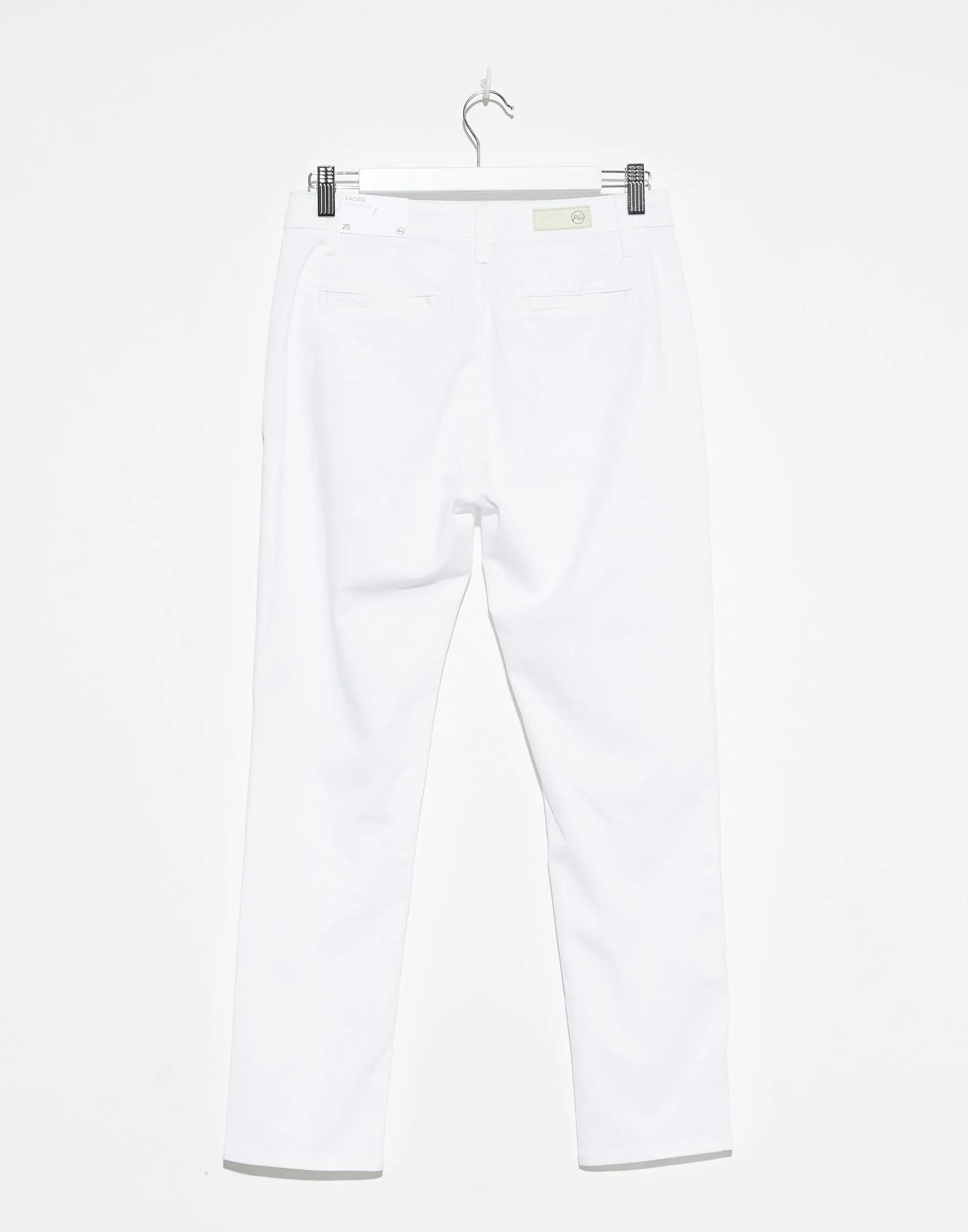 White Caden Tailored Trousers