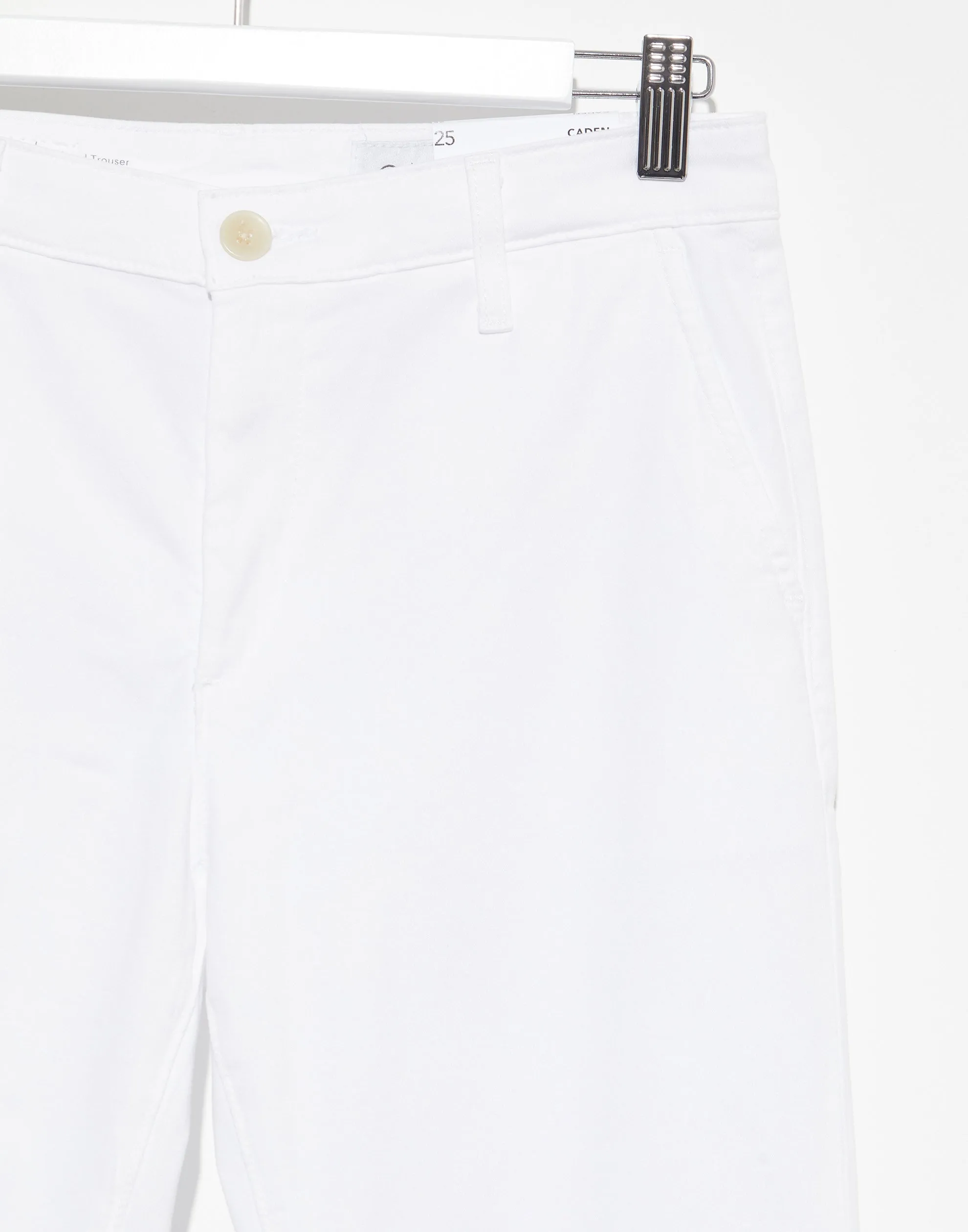 White Caden Tailored Trousers