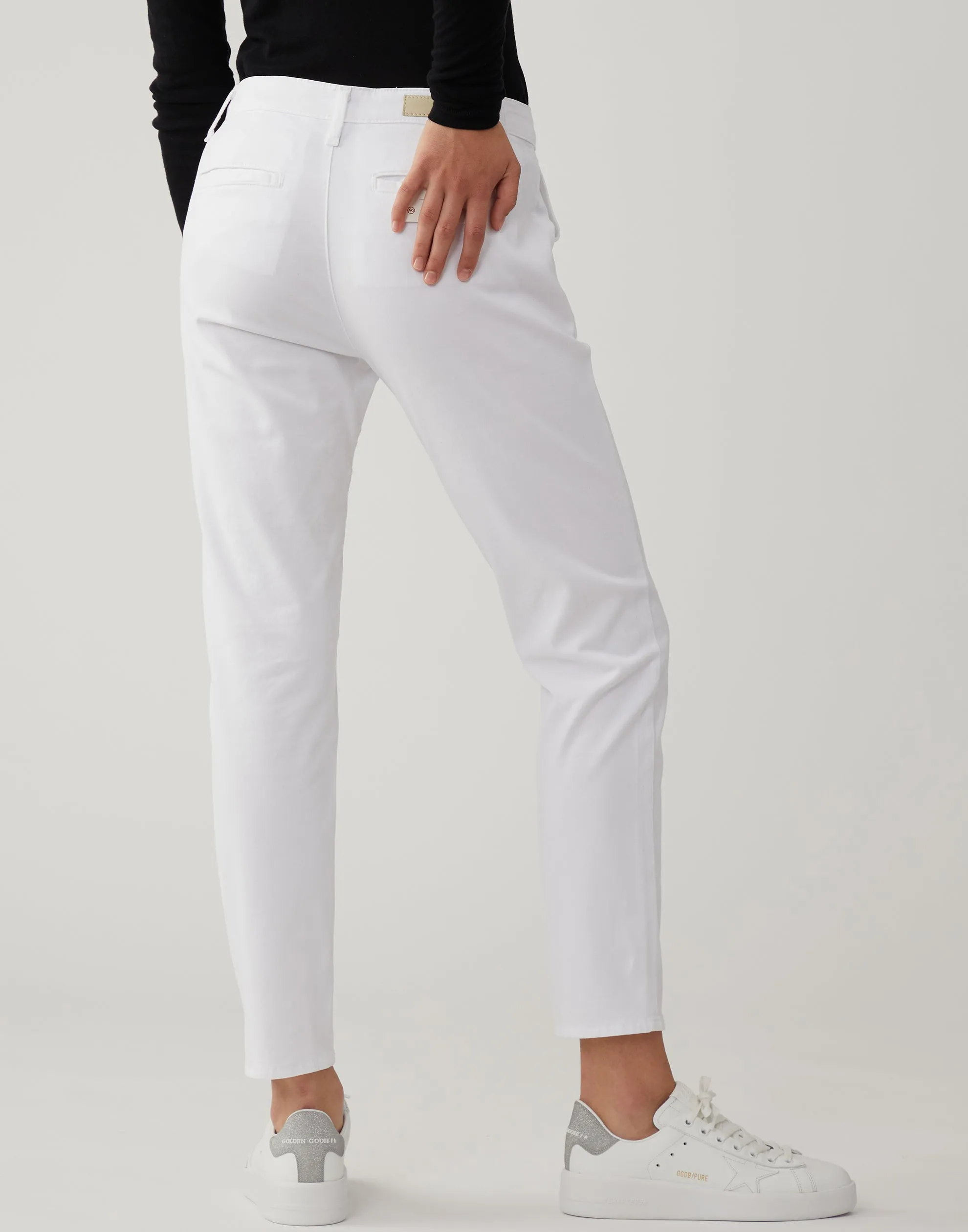 White Caden Tailored Trousers